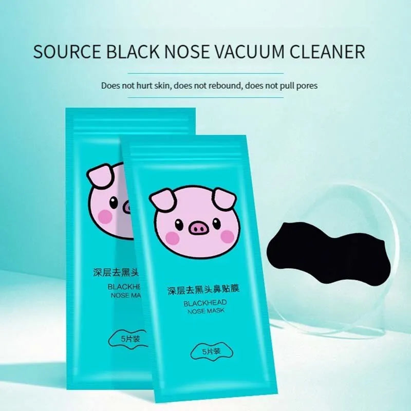 5PCS Blackhead Removal Nasal Strip Acne Magic Powerful Adsorption Mite Remover Deep Cleaning Pore Shrinking Smooth Skin