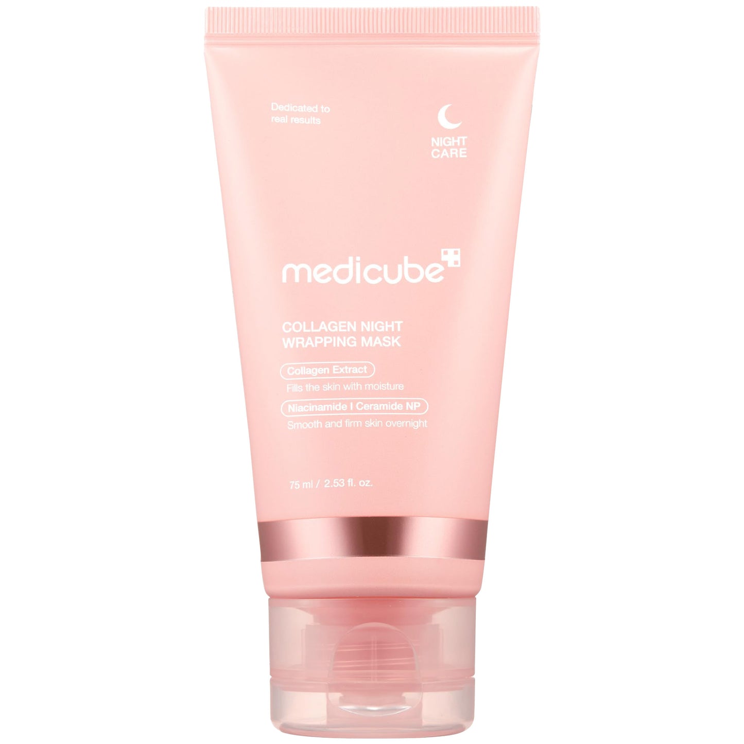 Medicube Collagen Overnight Wrapping Peel Off Facial Mask Pack - Elasticity & Hydration Care, Reduces Sagging & Dullness - Hydrolyzed Collagen For Glowing Skin - Korean Skin Care, 2.53 fl.oz